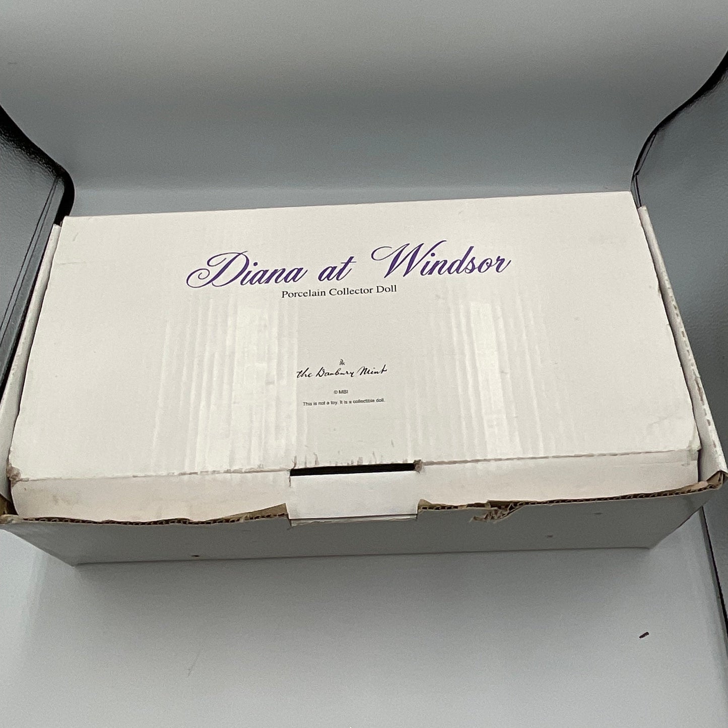 Danbury Mint Diana Princess Of Wales Porcelain Doll With Red Sleeveles Dress