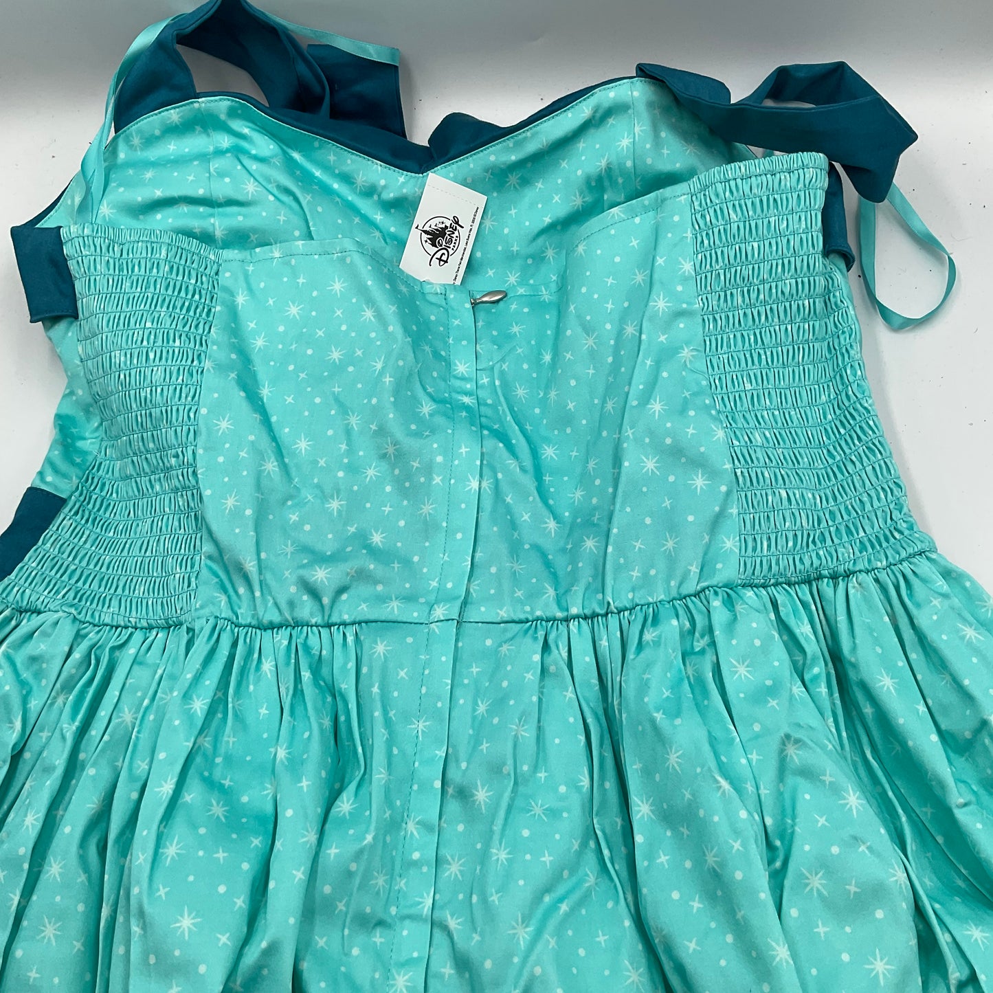 Disney’ Parks Dress Aqua Blue Magic KIndom’s Women’s Dress size Large