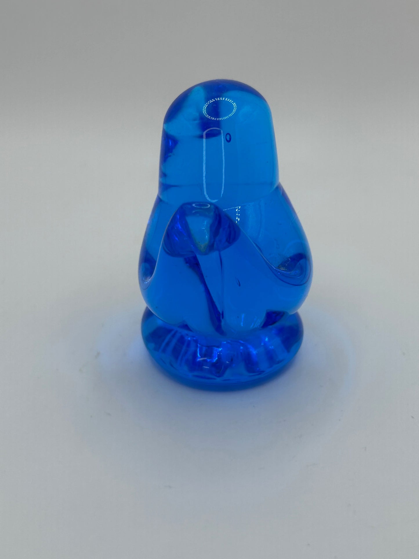 Leo Ward Vintage 1995 Artist Signed Bluebird of Happiness Handmade Terra Studios Artisan Glass Figurine