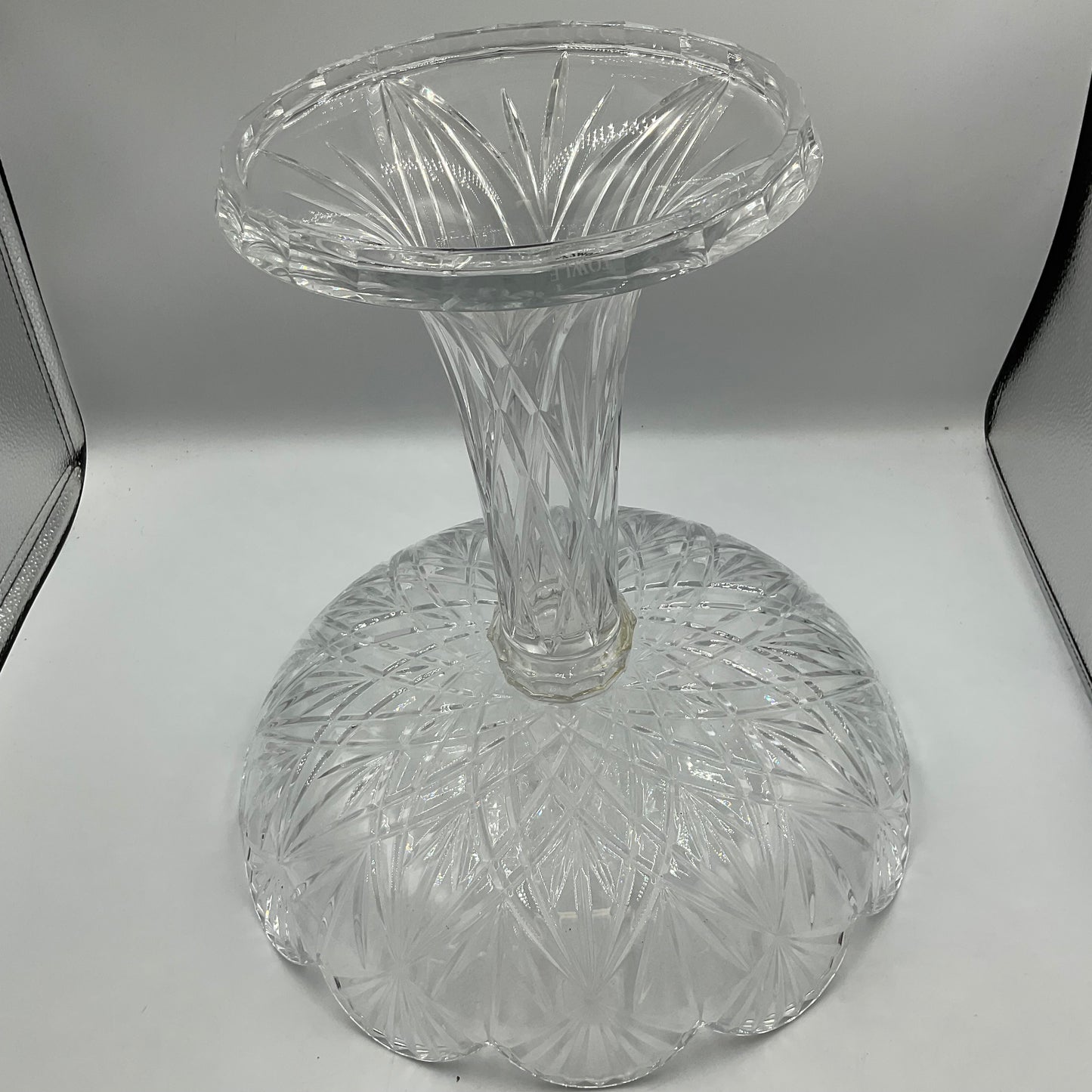 Vintage Towle Lead Crystal Centerpiece Bowl