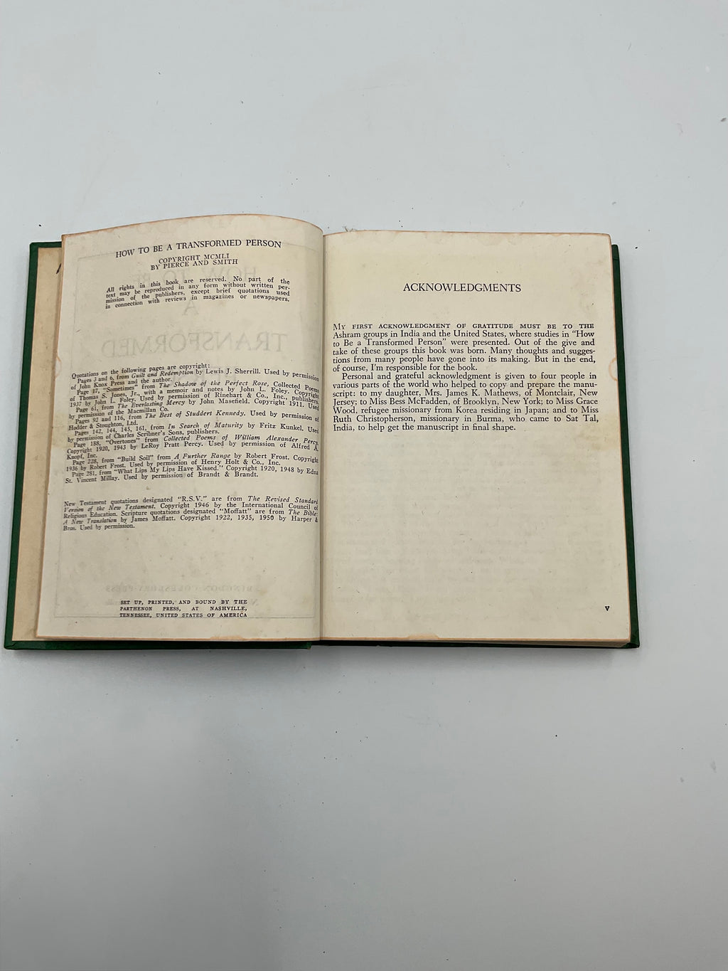 1951 How To Be a Transformed Person Hardcover E Stanley Jones