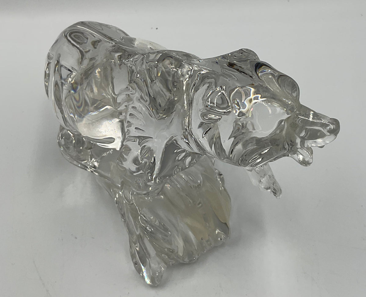 Vintage Lead Crystal Grizzly Bear “Wonders Of The Wild" Collection