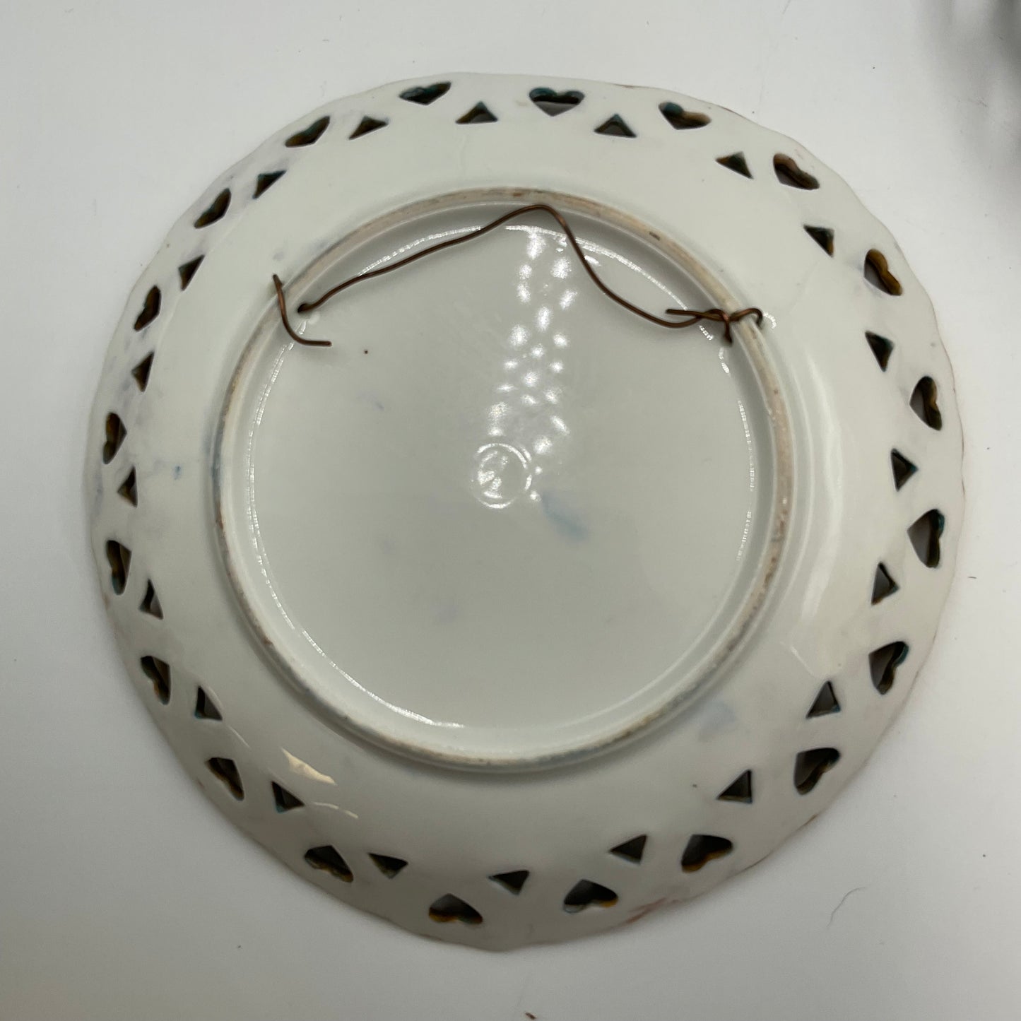 Vintage Porcelain Plate Couples Scene Set Of 3