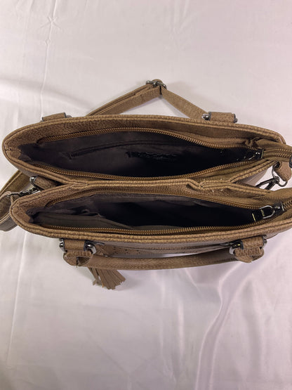 Wanderlust by Birdies Nest Tan Suede Handbag