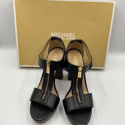 Michael Kors Berkley Sandal Black Size 8.5 in Original Box