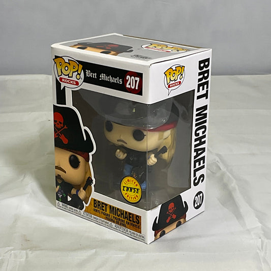 Bret Michaels Limited Chase Edition Funko Pop! Rocks #207 Collectible Vinyl Figurine New in Original Box