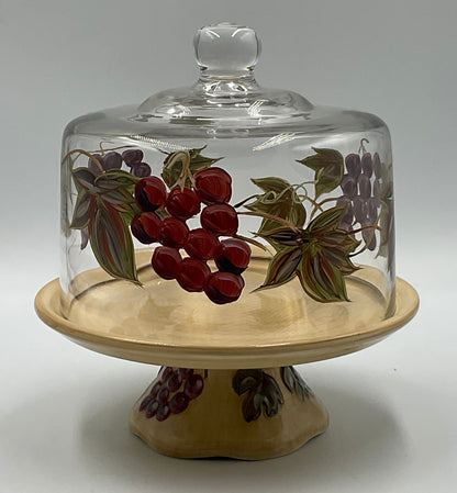 Noble Excellence Meritage Cheese Dish with Glass Dome