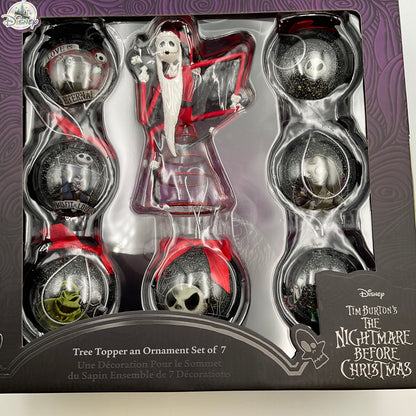 Disney’s Tim Burton’s The Nightmare Before Christmas Tree Topper Ornament Set of 7