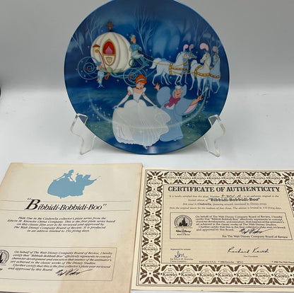 Edwin M. Knowles Fine China Disney Cinderella Collectors Plate COA Original Box
