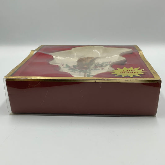 Lenox Holiday Tartan Tree Candy Dish in Original Box
