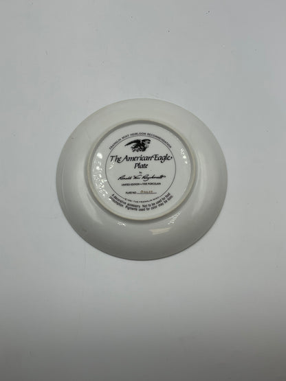 American Eagle Plate By Ronald Van Ruyckevelt Franklin Mint