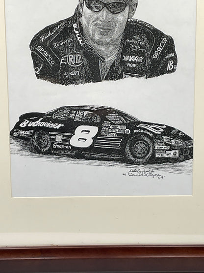 Dale Earnhardt Jr. #8 NASCAR Framed Racing Art Print by David Kilgore 2004