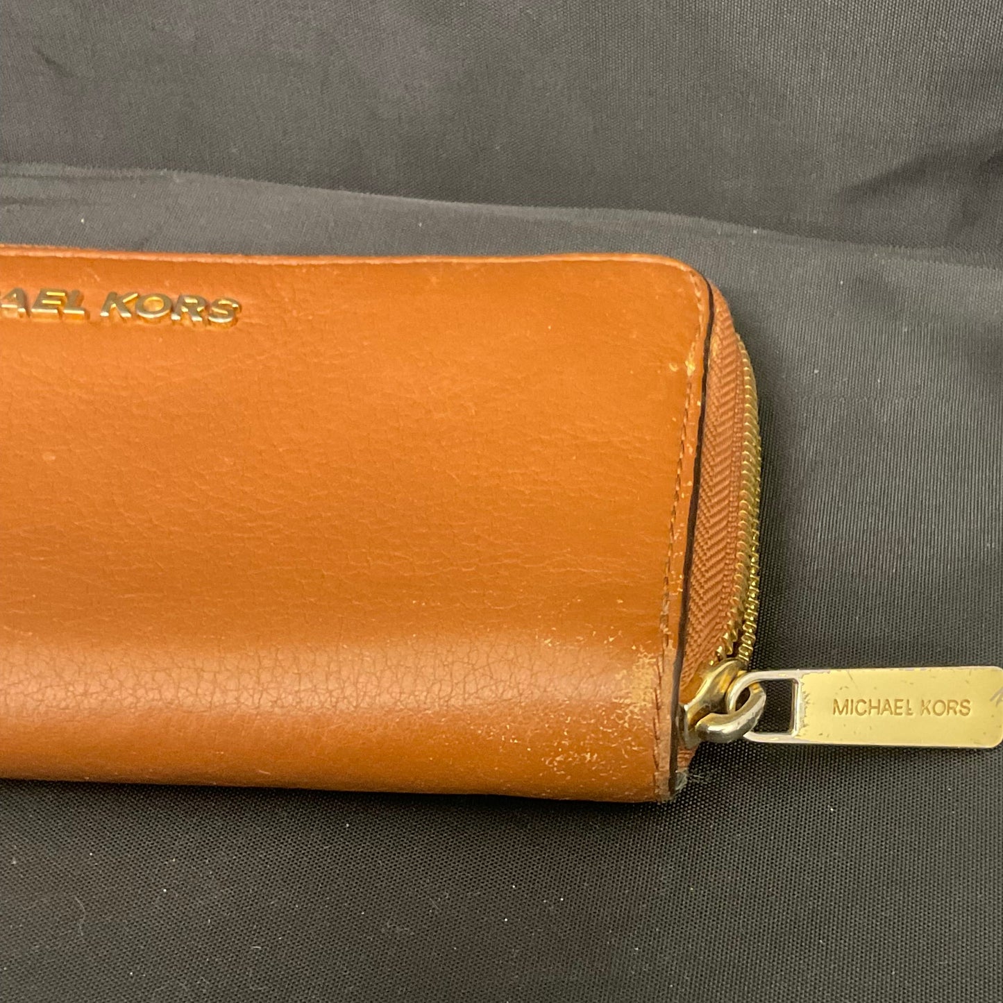 Michael Kors Brown Leather Whipped Hamilton Tote Bag and Wallet