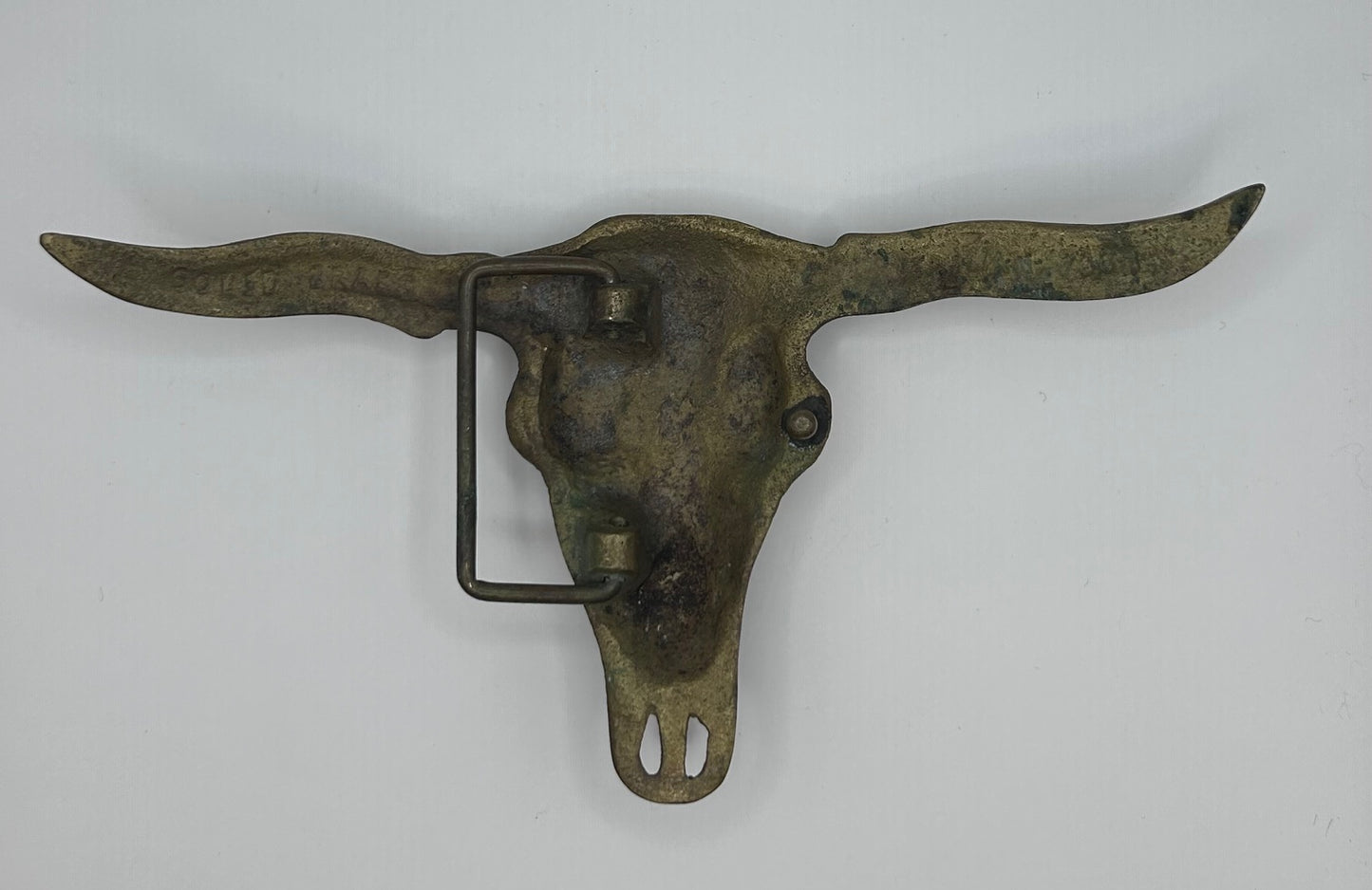 Brass Steer Head Belt Buckle