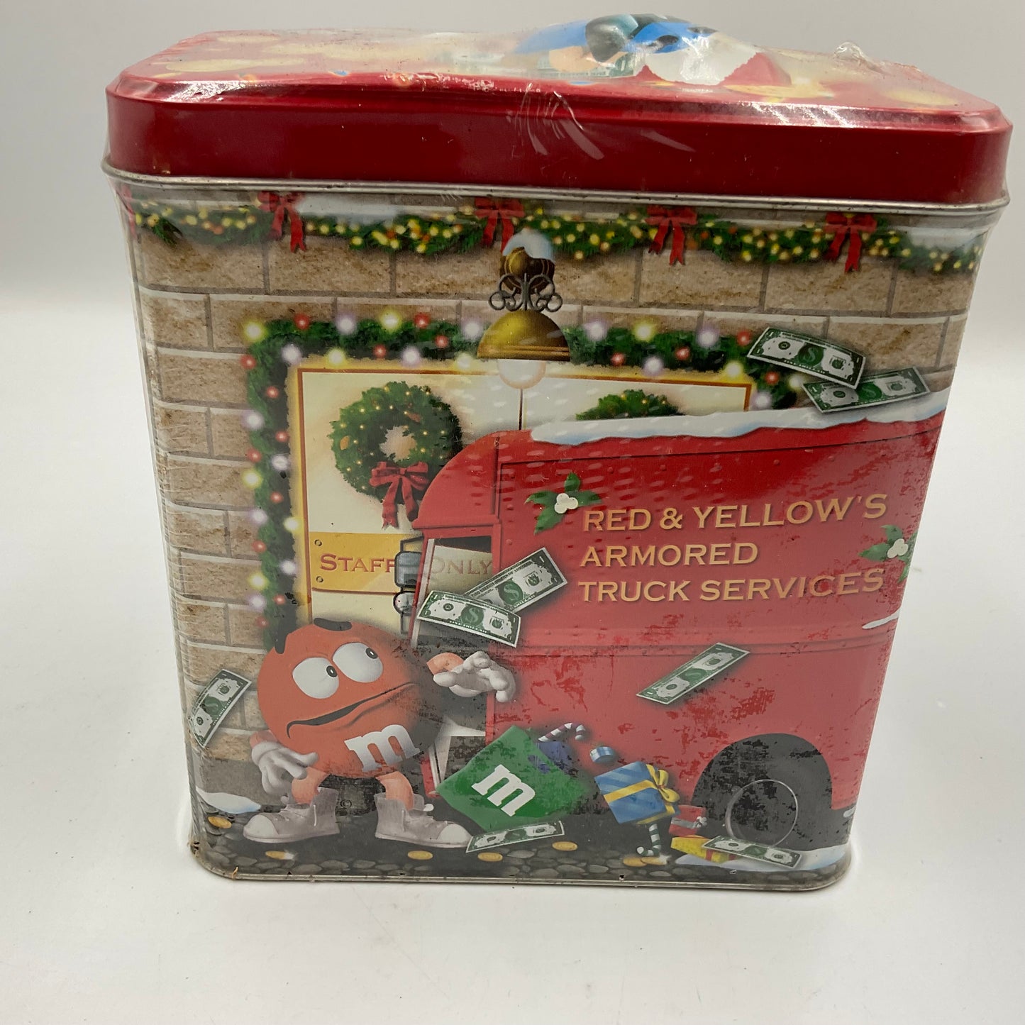 Not opened 2003 M&M’s Holiday Tin
