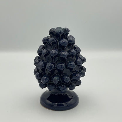 Blue Sicilian Ceramic Pine Cone