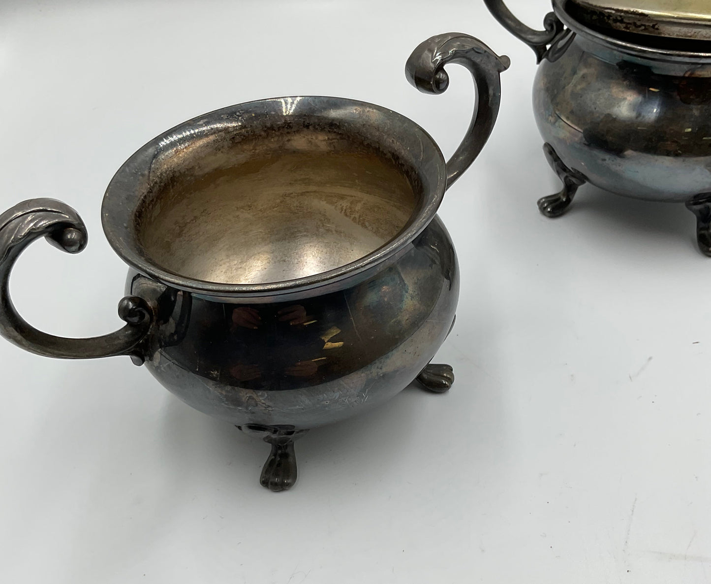 Vintage Sugar Bowl and Creamer Pitcher
