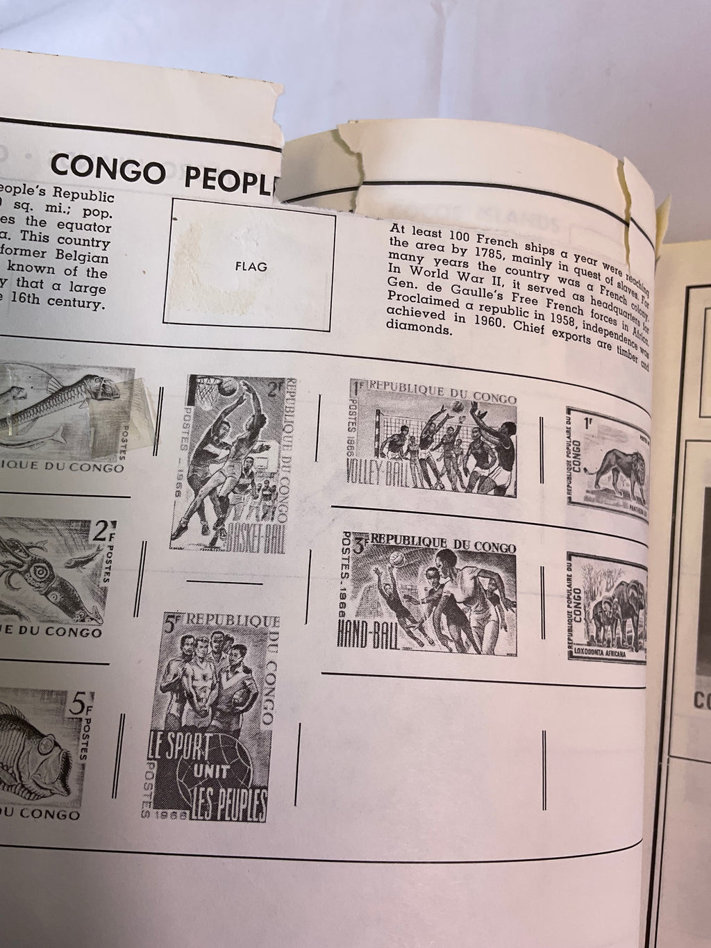 Traveler Stamp Album for International Postage Stamp Collectors Partially Full Incomplete