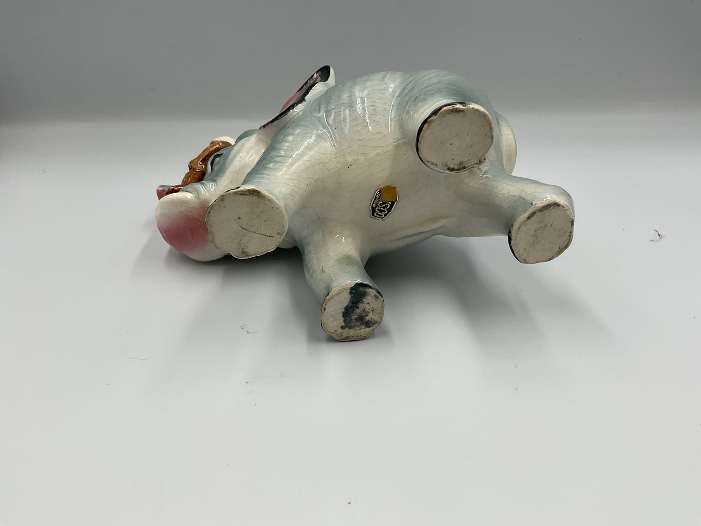 Vintage Elephant Ridden By Boy Figure decor