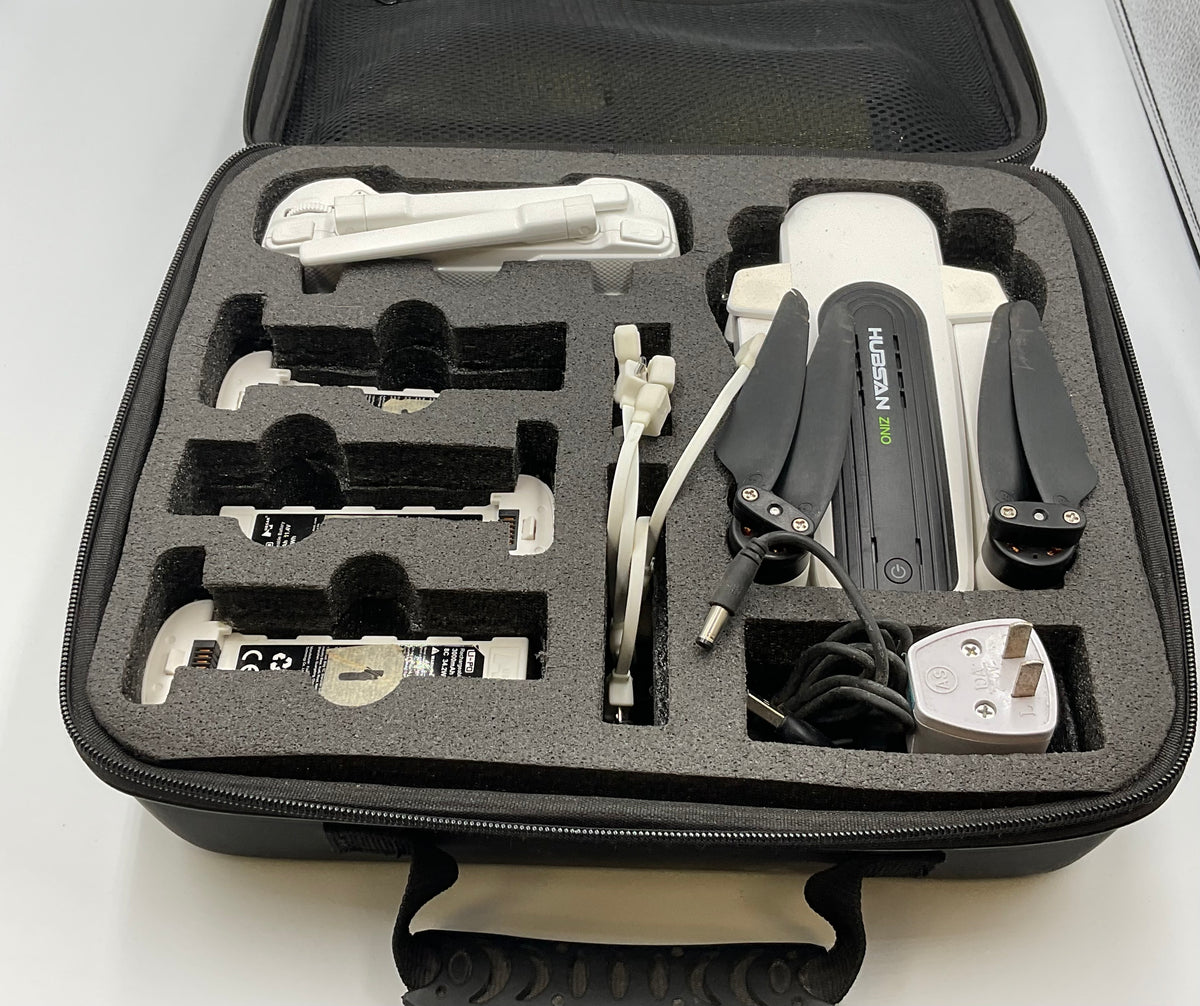 Hubsan Zino H117S 4K GPS Drone 3 Batteries Controller Charger Carry Case