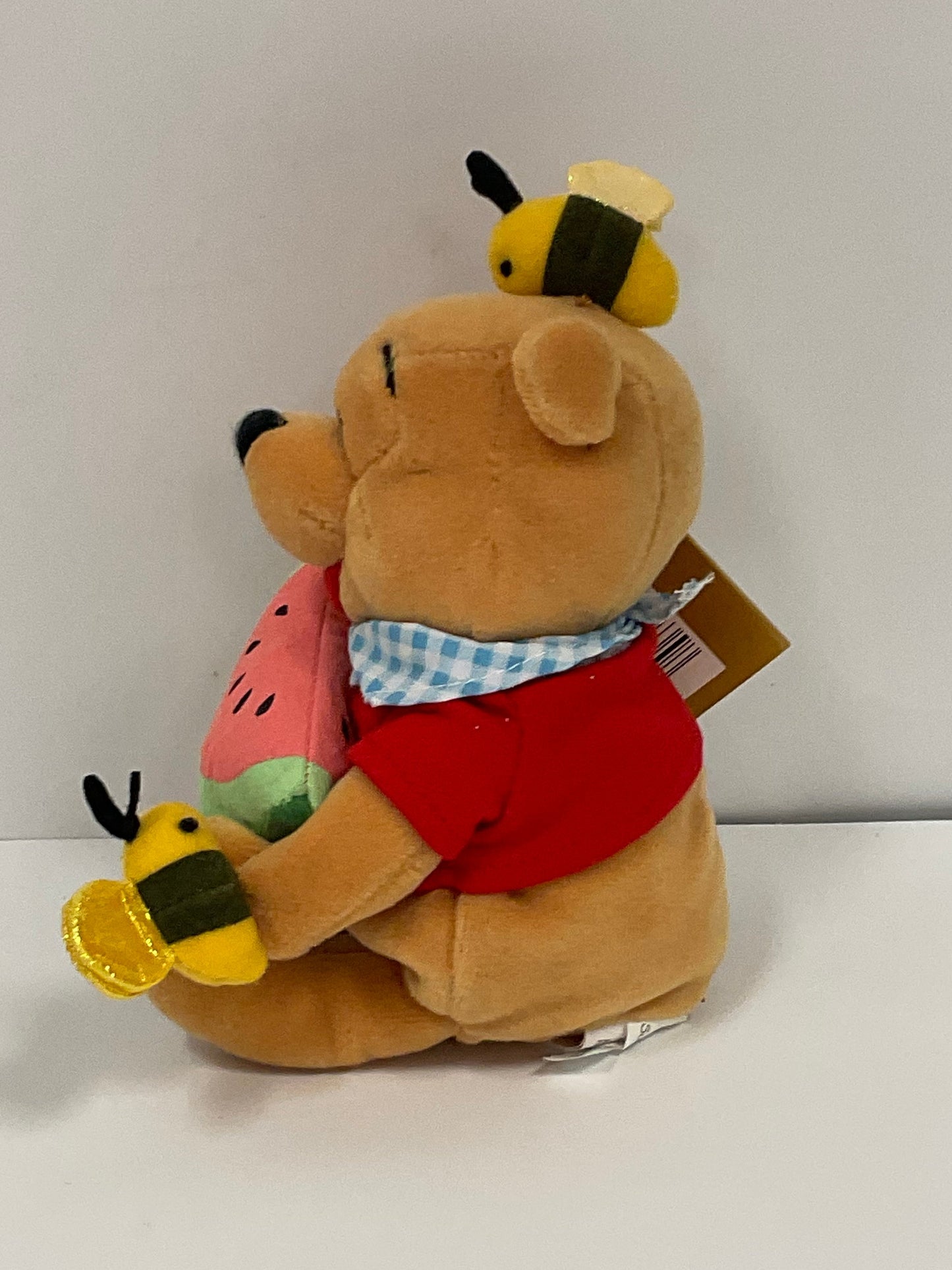 Summertime Watermelon Winnie the Pooh Bear & Friends Vintage Mini Beanbag Beanie Plush Disney Collectible