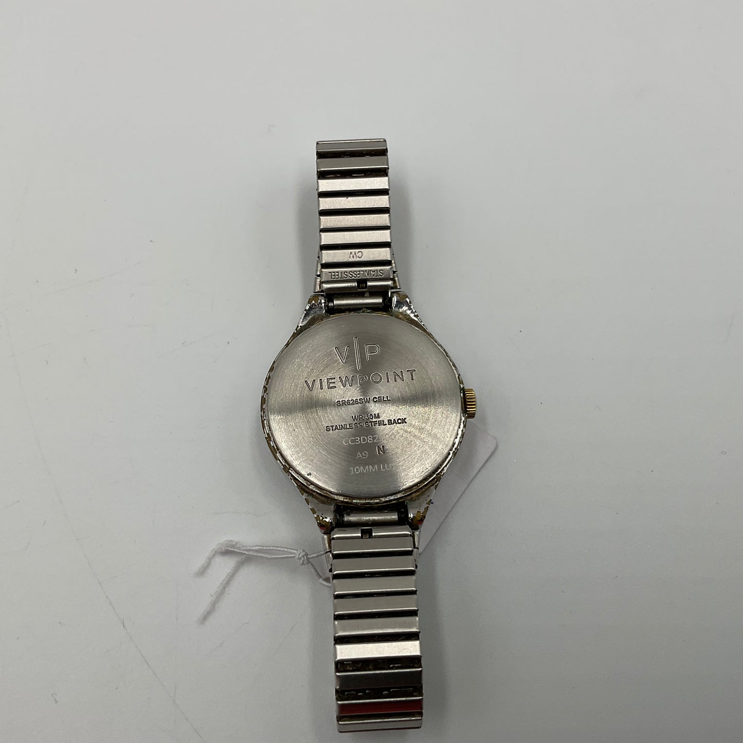 Viewpoint Timex Women's 30mm White Dial Gold Tone Watch