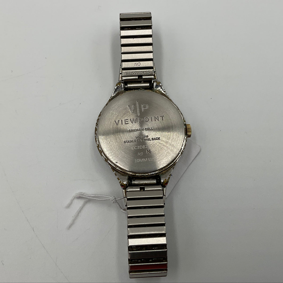 Timex Viewpoint 30mm White Dial Goldtone Women's Watch Working