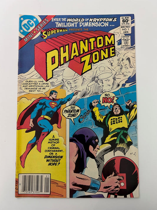 DC Comics Mini Series Superman The Phantom Zone #1 Vintage 1981 Comic Book