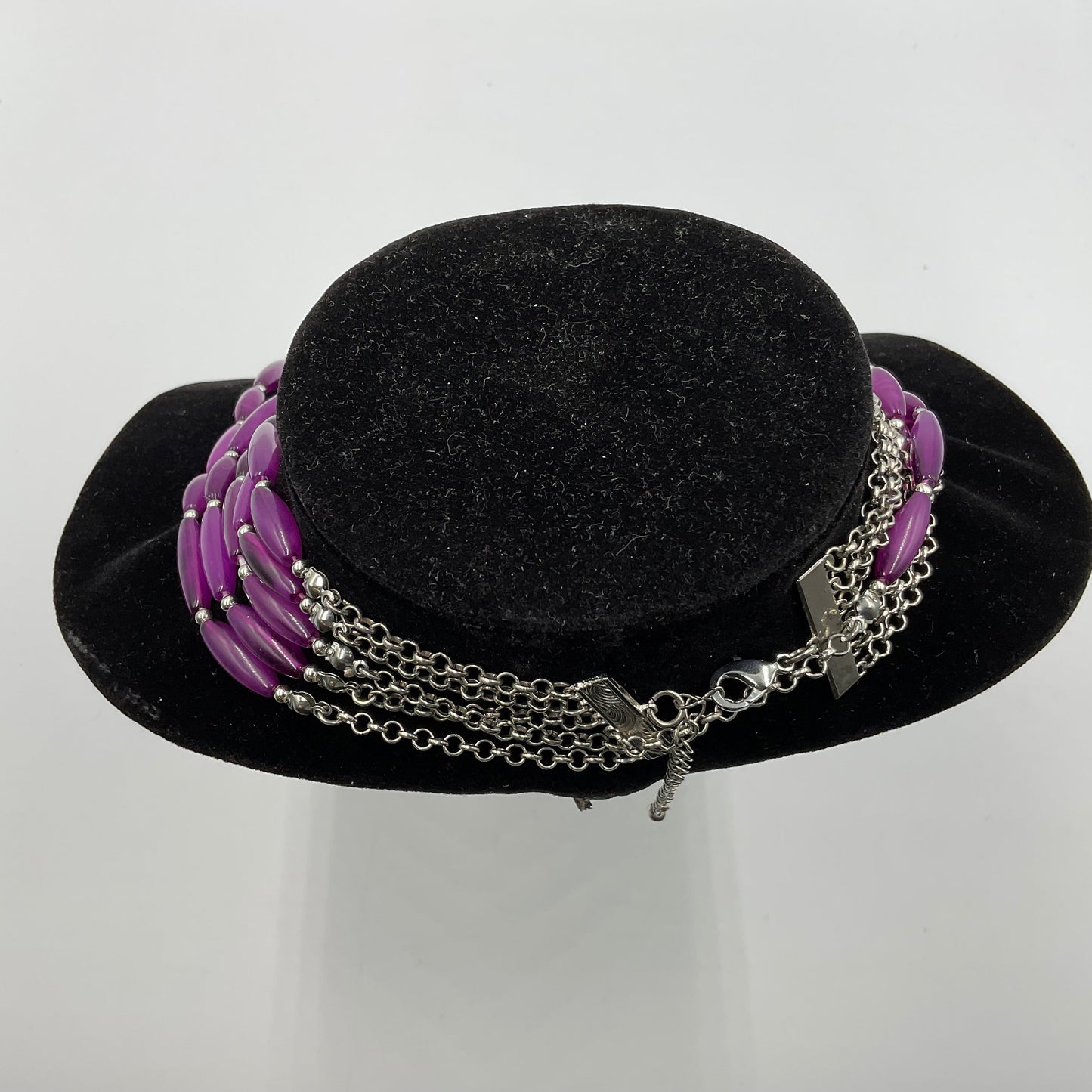Purple Long Beaded Necklace