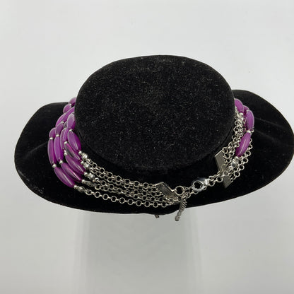 Purple Long Beaded Necklace