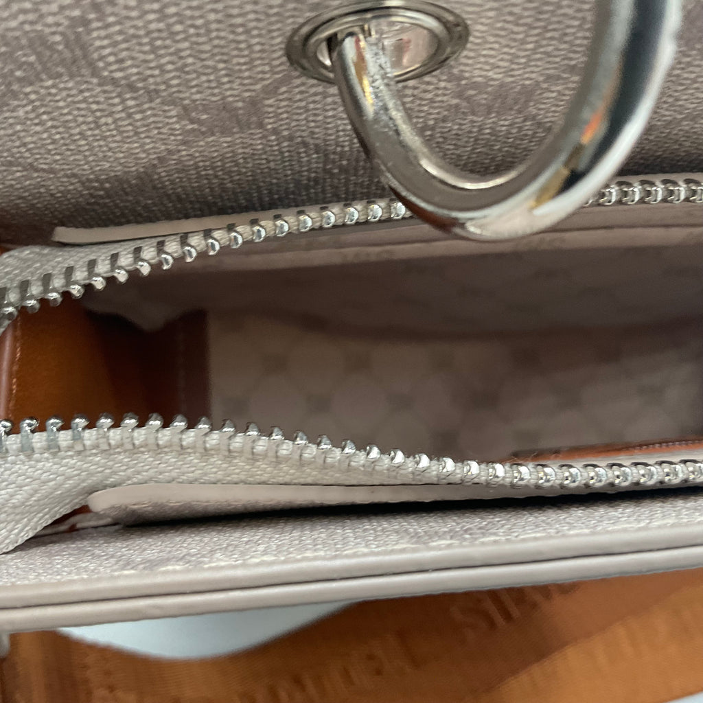 Steven Madden Evelyn Satchel Signature Monogram