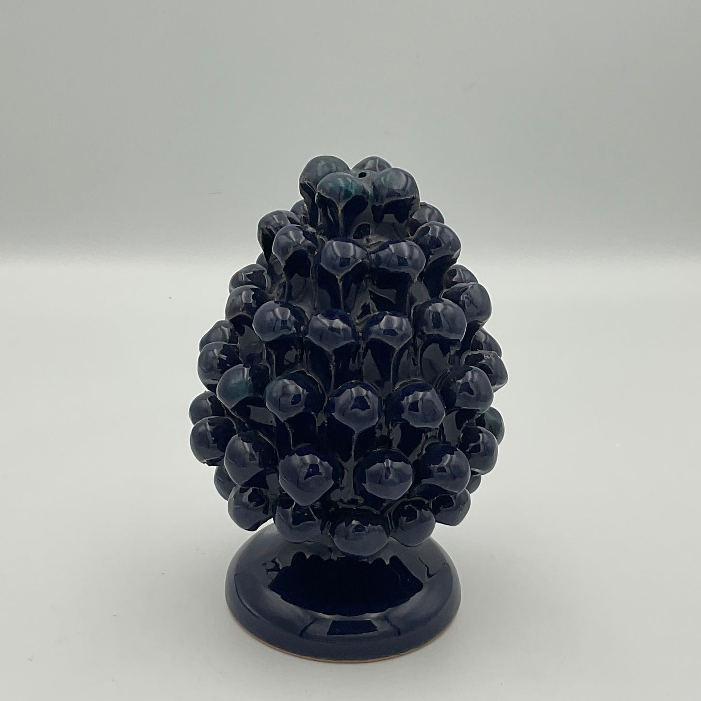 Blue Sicilian Ceramic Pine Cone