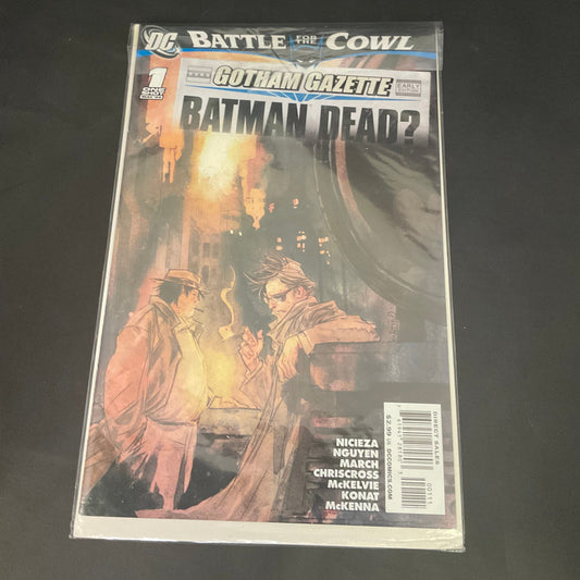 Battle For The Cowl Gothem Gazette Batman Dead? #1 May 2009
