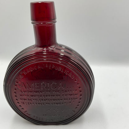 Vintage Wheaton Ruby Red Glass Bottle