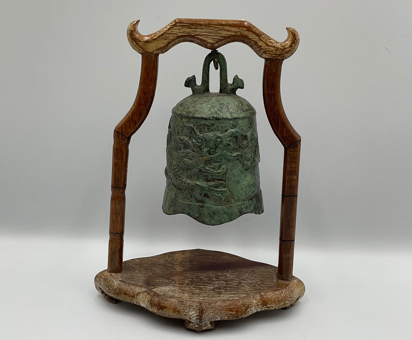Chinese Antique Bronze Bell w/ Mallet