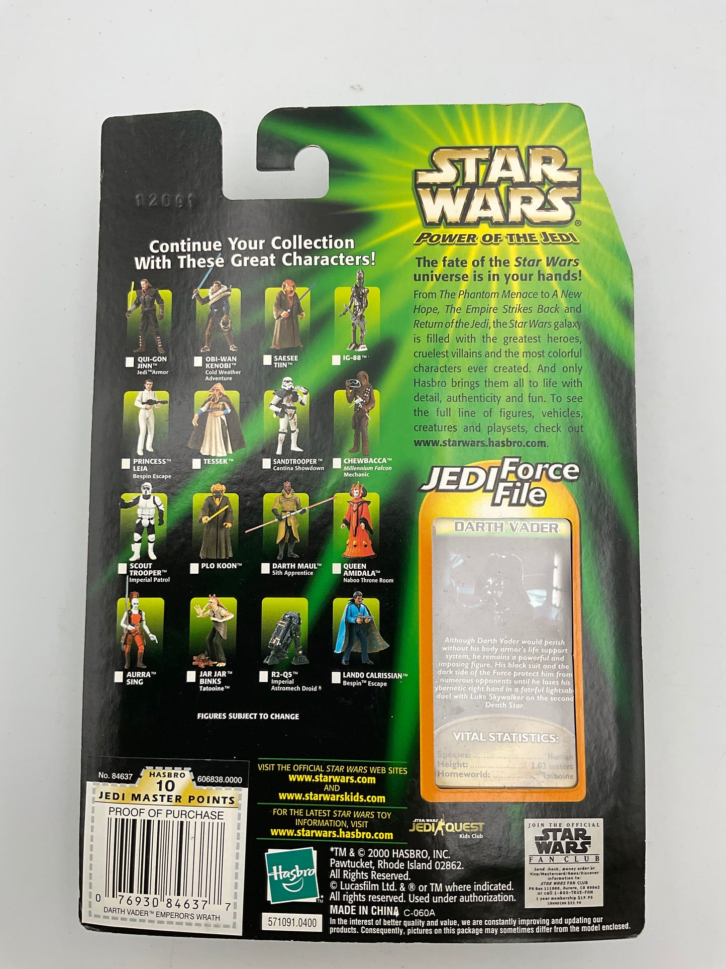 Star Wars power of The Jedi Collection 1 Darth Vader