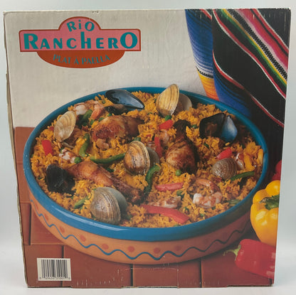 Homemark Rio Ranchero 13" Terra Cotta Paella Dish #13-1001 Original Box