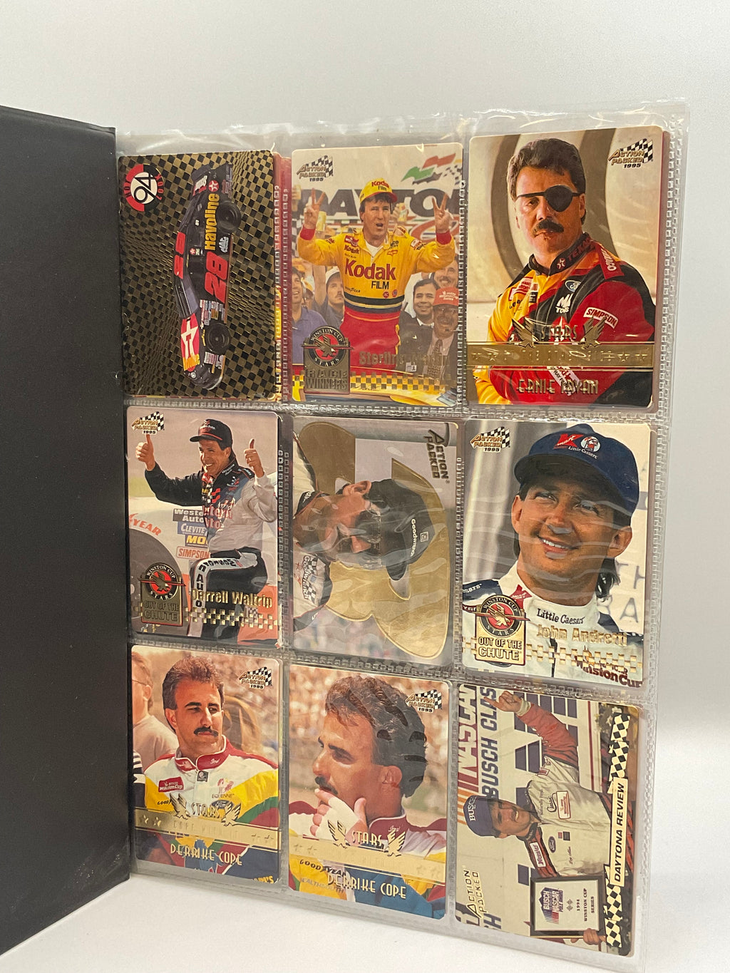 Vintage NASCAR Racing Trading Cards in Binder Album