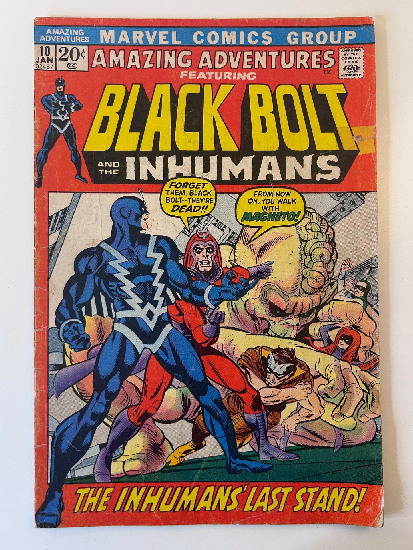 Amazing Adventures Black Bolt and The Inhumans #10 The Inhumans Last Stand Vintage 1972 Marvel Comics