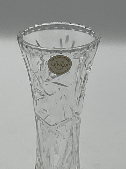 Lenox Fine Crystal Bud Vase Clear Floral Glass