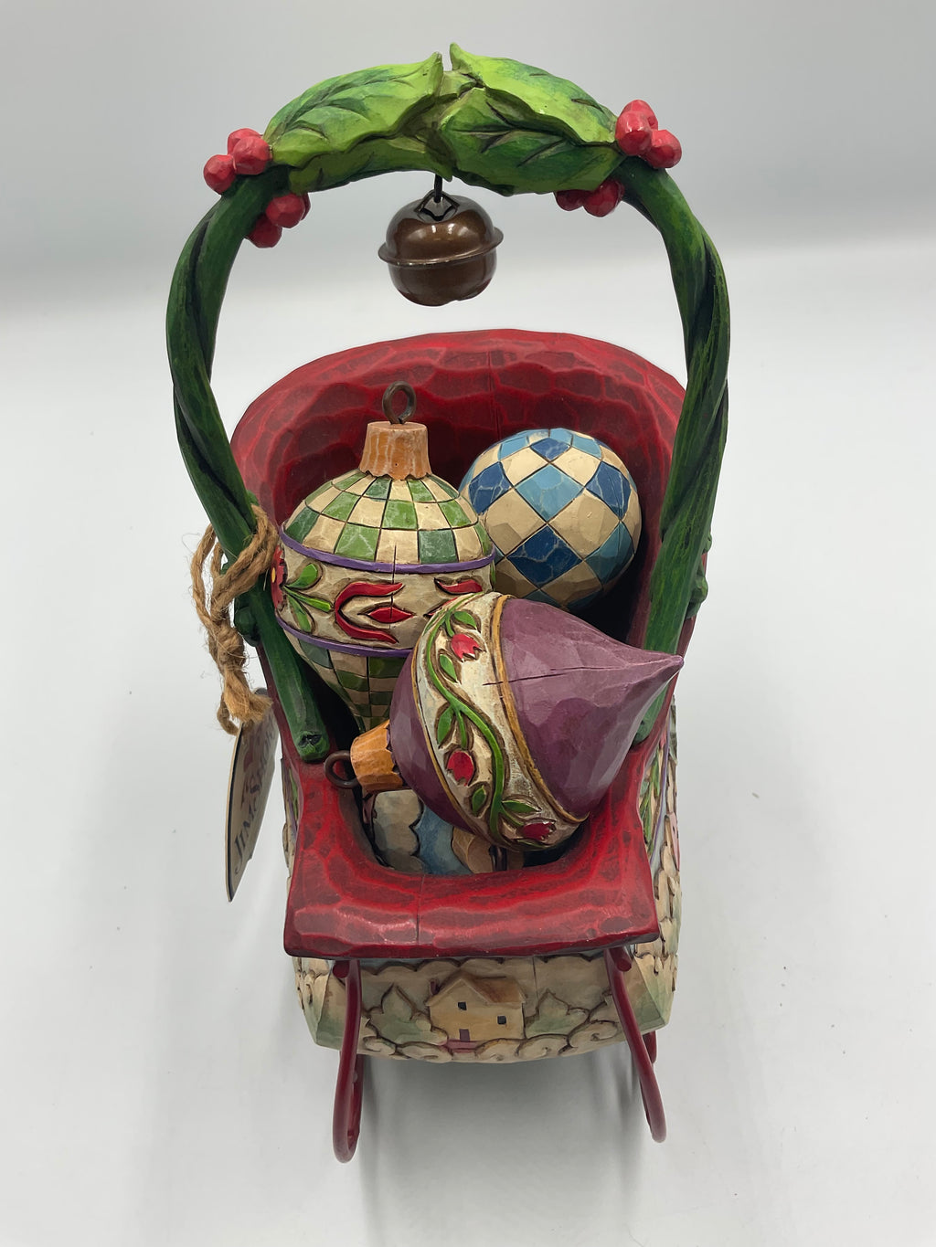 Jim Shore Sleigh Bells Ring Christmas Sleigh 5 Ornaments Heartwood Creek