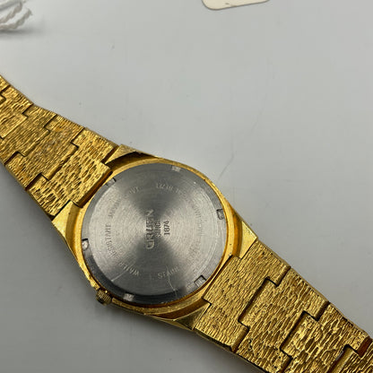 Gruen Precision Quartz Gold Tone Watch