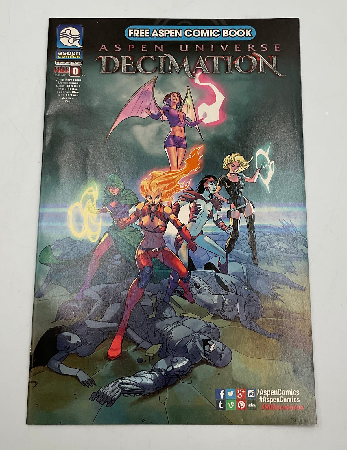 Decimation #0 May 2017 Aspen Comics Free Comic Book Day