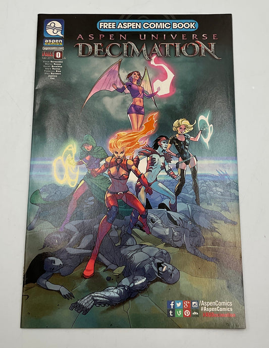 Decimation #0 May 2017 Aspen Comics Free Comic Book Day