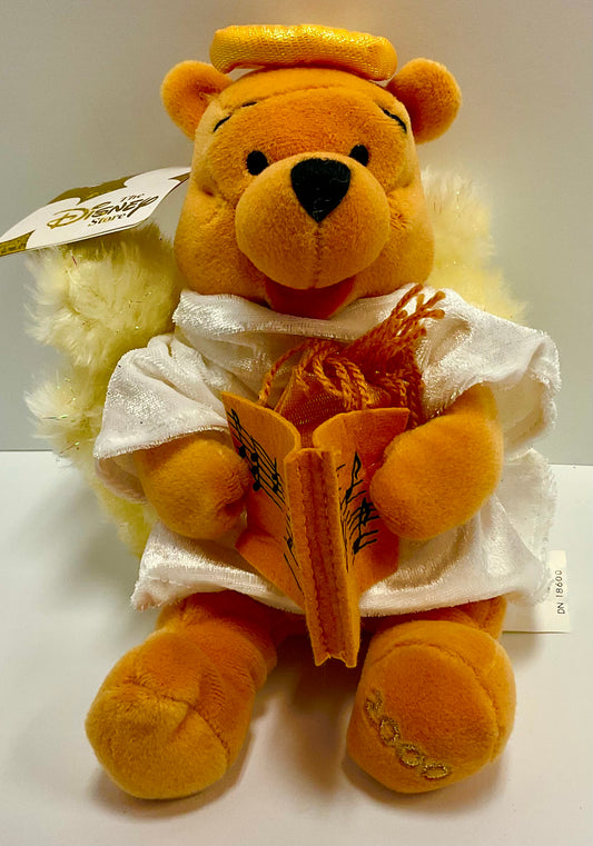 Winnie the Pooh Heavenly Angel Vintage Mini Beanbag Plush Disney Collectible