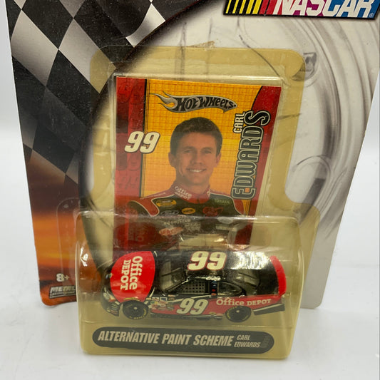 Carl Edwards Hot Wheels NASCAR 1/64 Diecast Car Alternative Paint #99 Office Depot