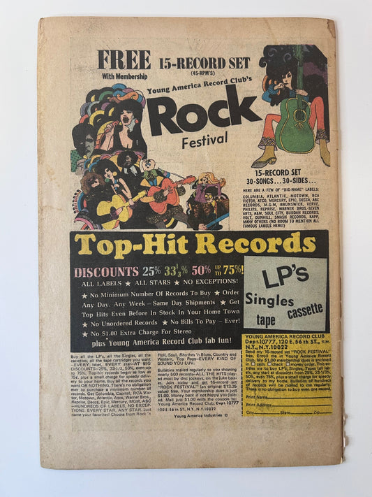 Strange Adventures #225 Adam Strange The Wooden World War Vintage August 1970 DC Comics