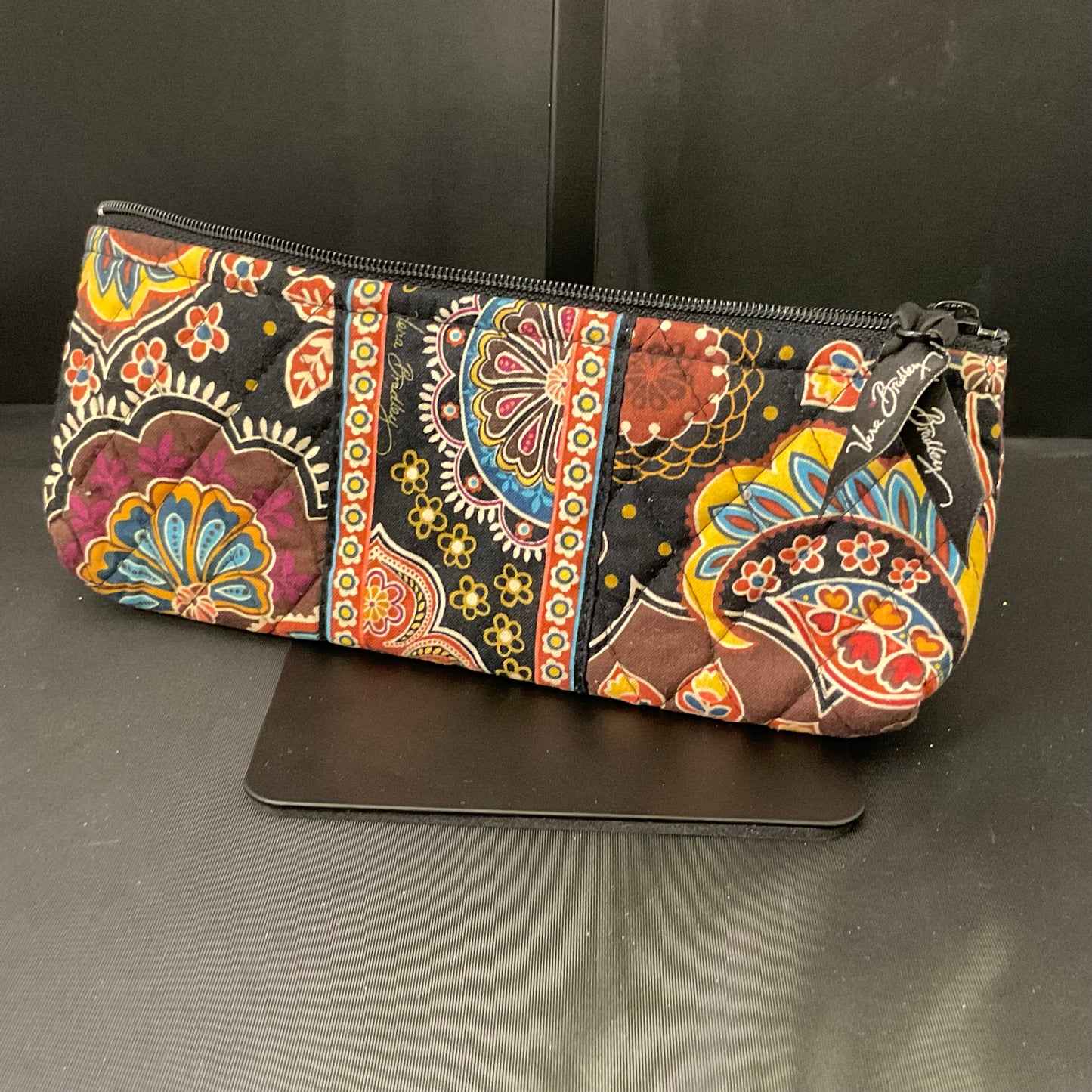 Vera Bradley Brown Floral Design Organizer Wallet