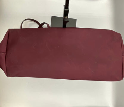Kate Spade Large Canvas Reddish Burgundy Tote Handbag Purse