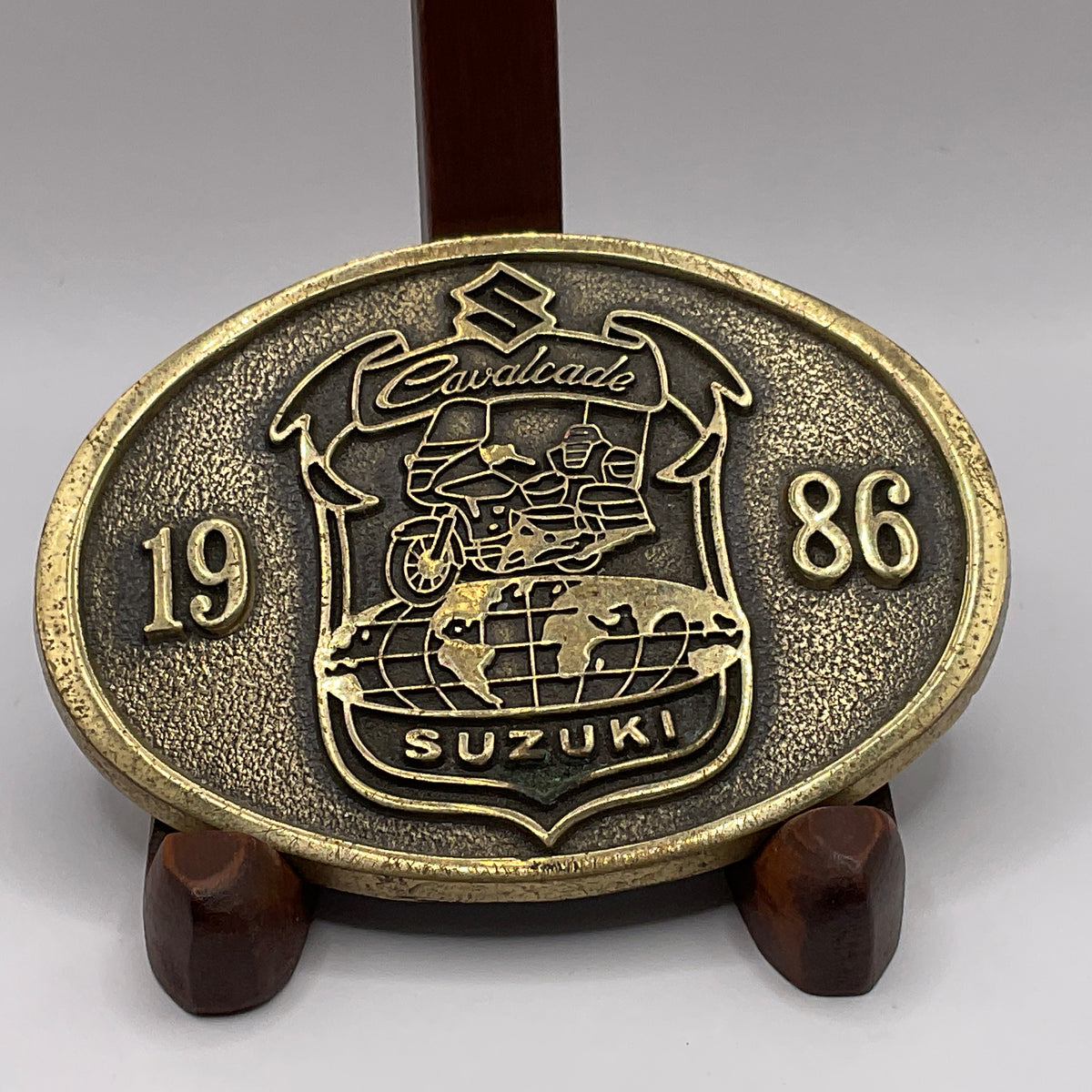 Suzuki Cavalcade 1986 Solid Brass Belt Buckle